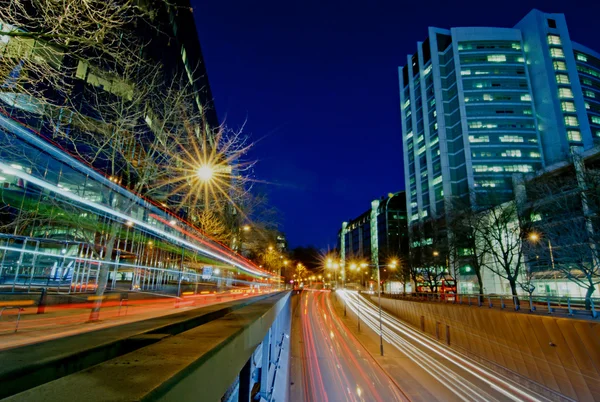 City night traffic