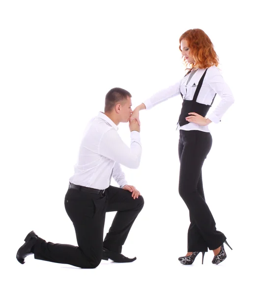 junger mann und aumlltere frau. junger mann und aumlltere frau.
