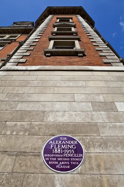 Sir Alexander Fleming Plaque at St. Mary's Hospital in London