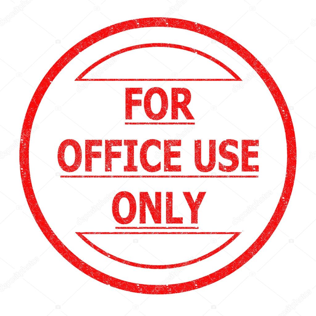 FOR OFFICE USE ONLY — Stock Photo © chrisdorney 26876683