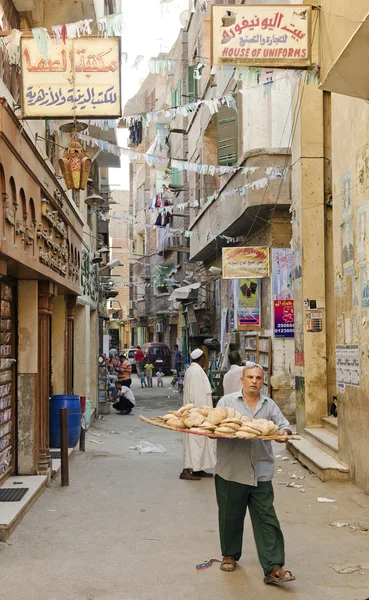 Street scene in cairo old town egypt