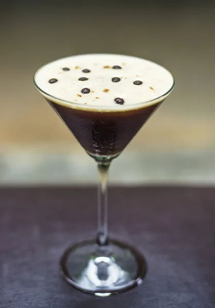 Espresso martini alcoholic cocktail drink