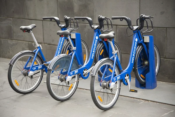 Public shared bicycles in melbourne australia