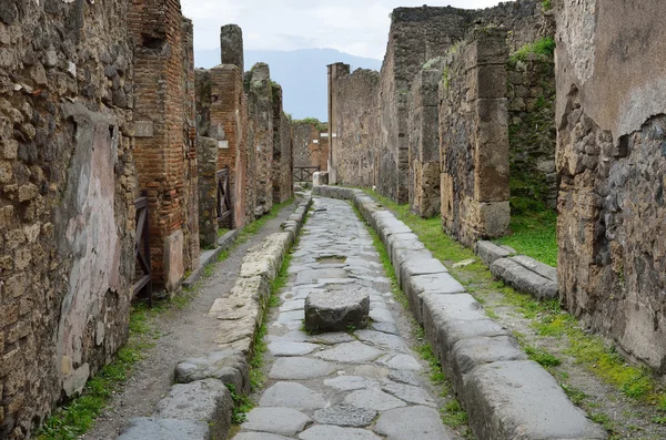 Restored ruins in the ancient city Pompeii