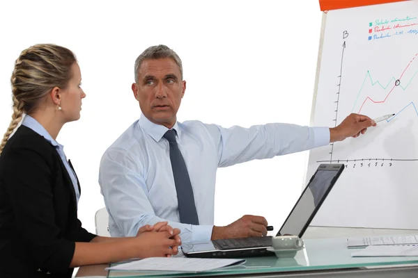 Manager and employee in a meeting — Stock Photo #17122443