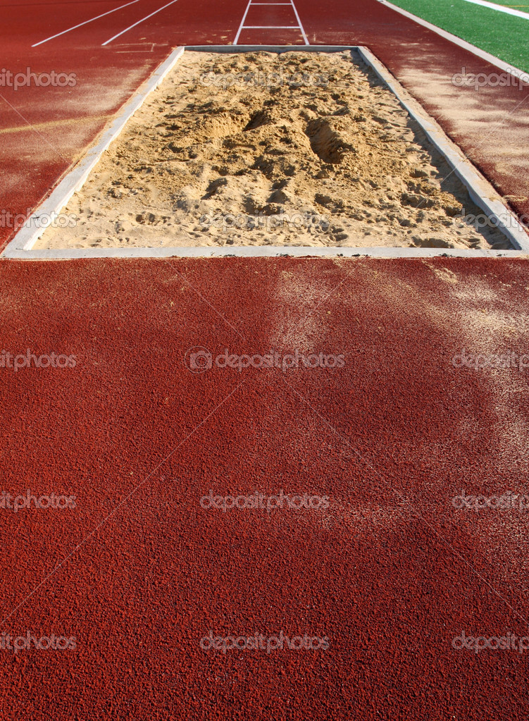 Track & Field Long Jump Sand Pit — Stock Photo © 33ft #13440968