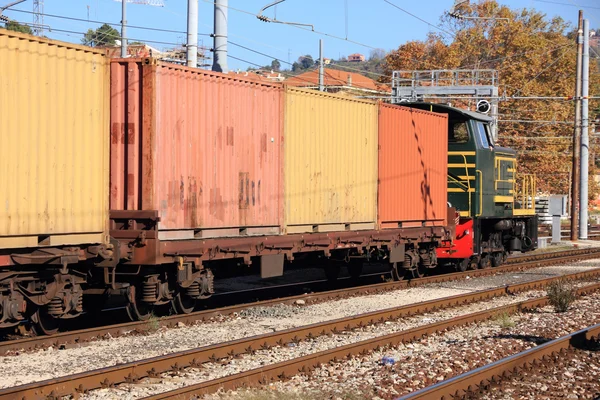 Containers and train