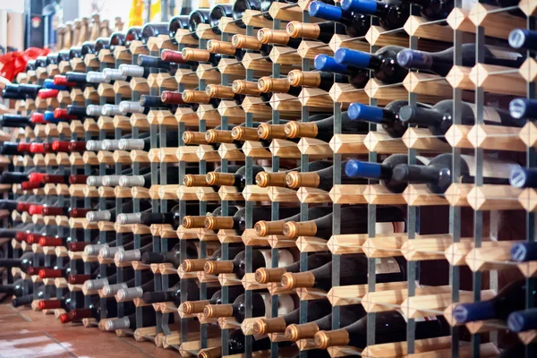 Wine Bottles In Cellar