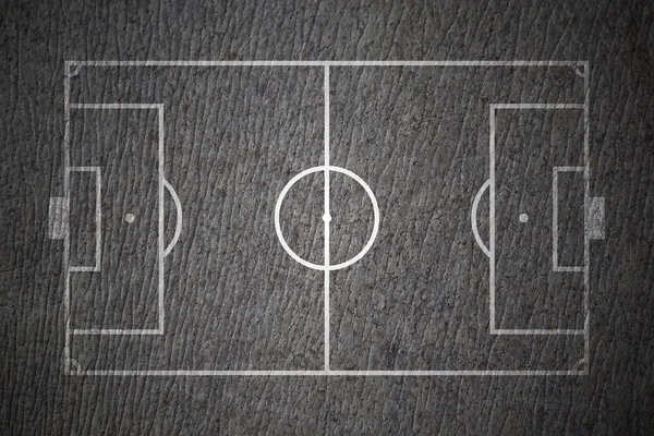 Soccer field layout on an elephant skin background