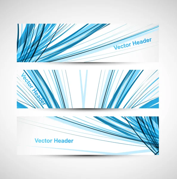 Abstract header line blue colorful wave technology