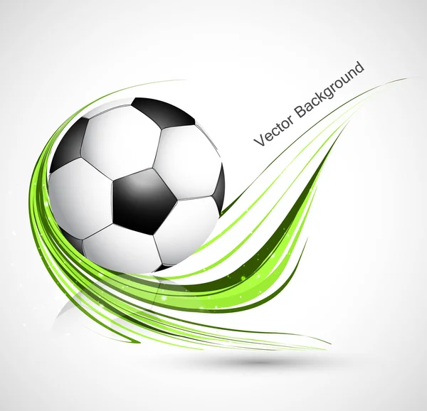 Abstract football green colorful wave vector whit