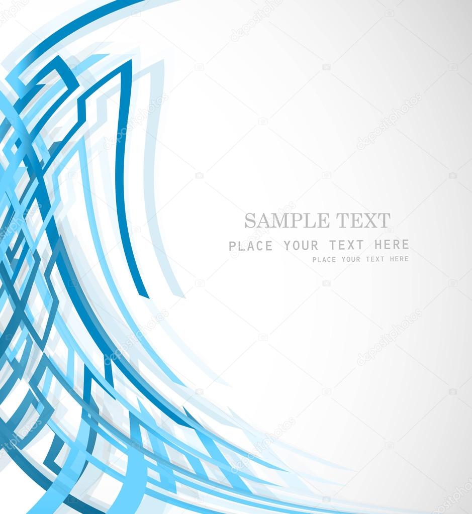 Abstract colorfull blue line vector design — Stock Vector © bharat28