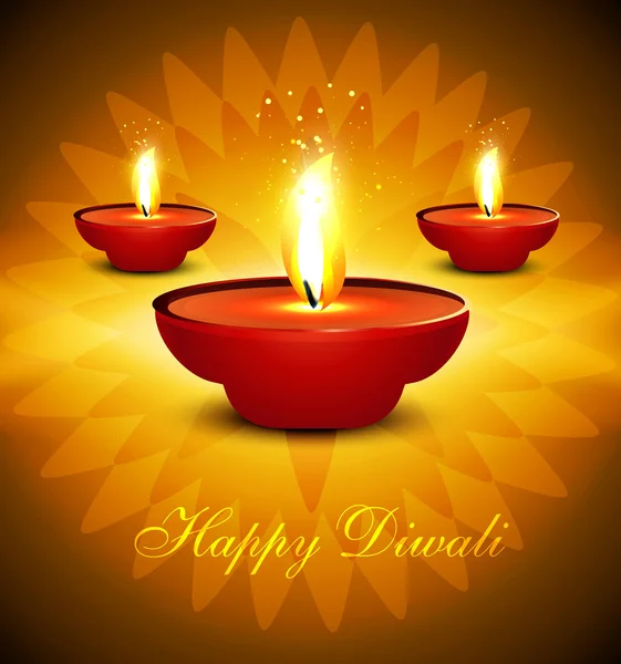 Artistic hindu diwali bright colorful festival vector background