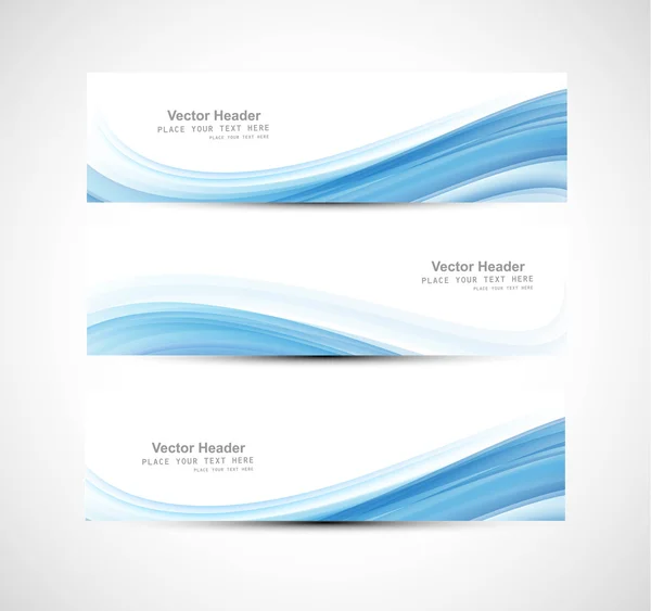 Abstract header blue wave vector design