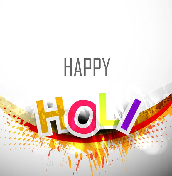 Abstract colorful stylish holi text festival background for desi
