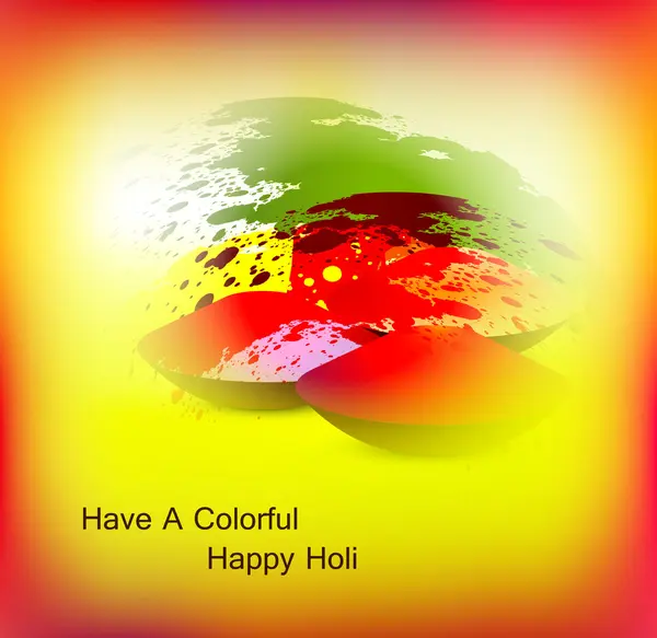Abstract bright colorful holi card festival background vector