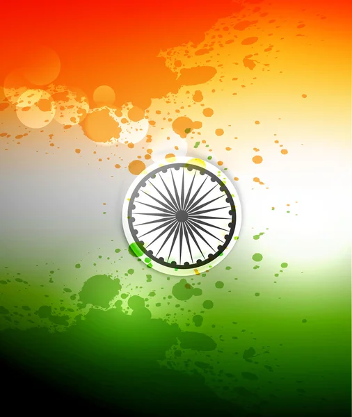 Beautiful indian flag republic day stylish grunge tricolor vecto