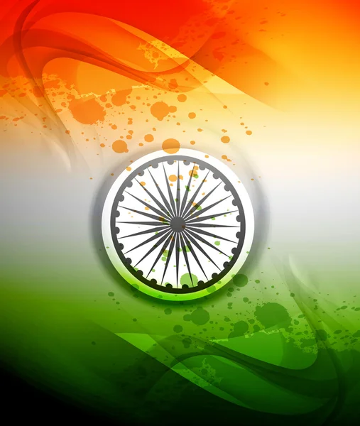 Republic day stylish indian flag tricolor wave colorful vector b