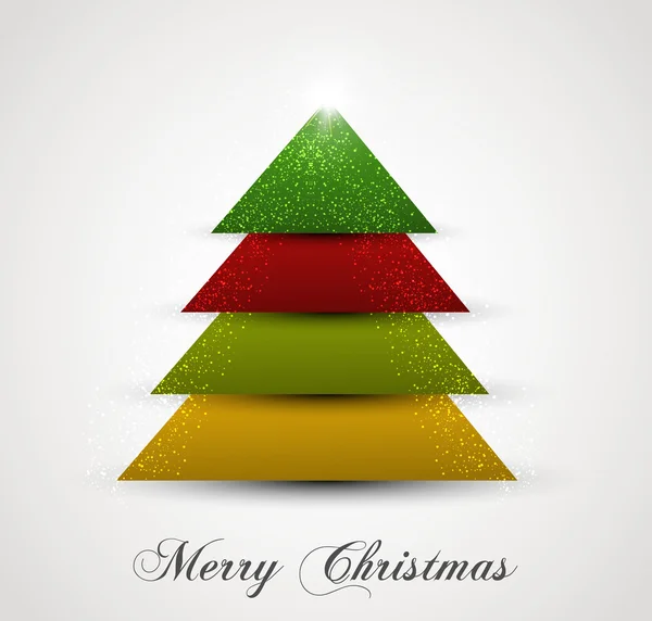 Christmas tree simple colorful vector creative design