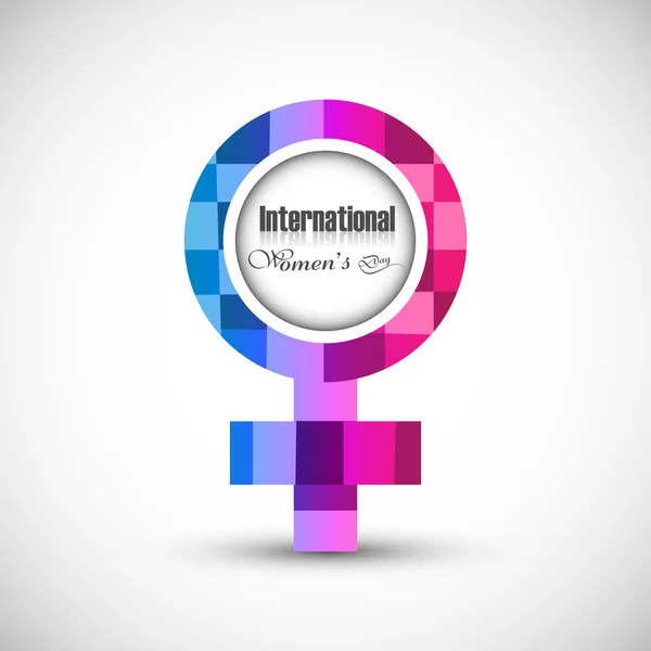 International women's day design element colorful vector