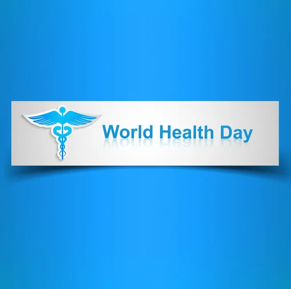 Caduceus medical symbol beautiful World health day colorful back