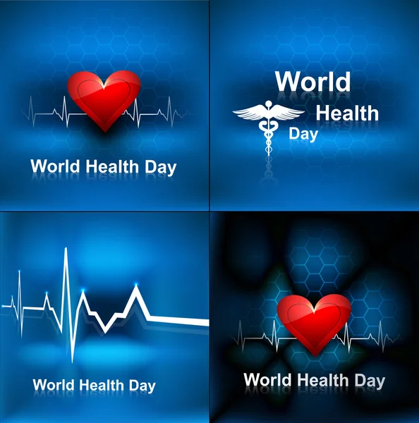 World health day collection set background concept with medical