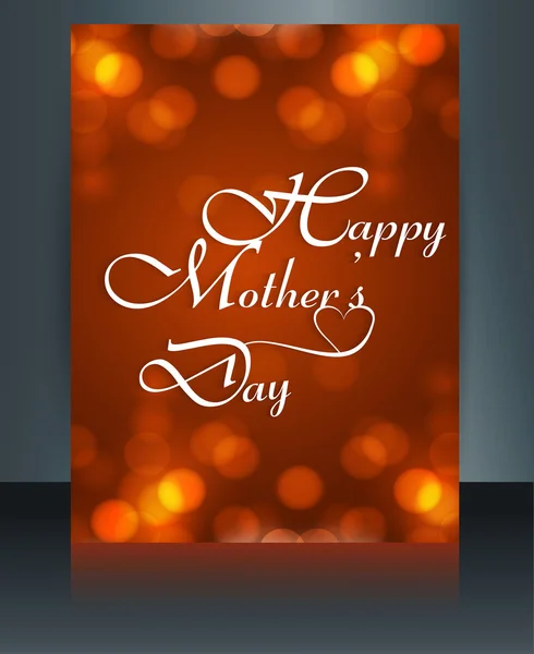 Beautiful mother's day template colorful text brochure backgroun