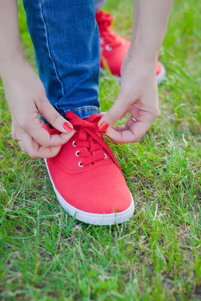 Sneakers closeup