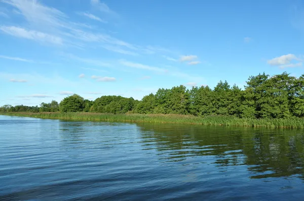 The river bank in are solar silent day