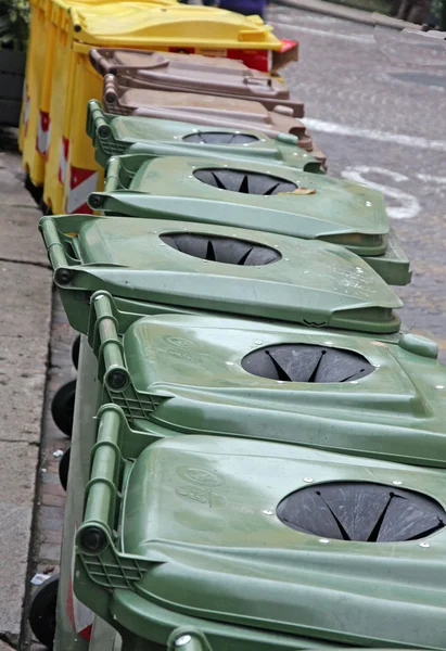 Baskets and bins for separate waste collection of glass and bott