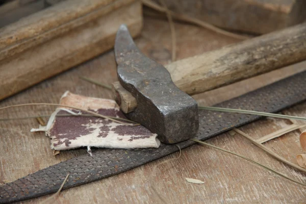 Ancient tools used by carpenters to build furniture and other wo