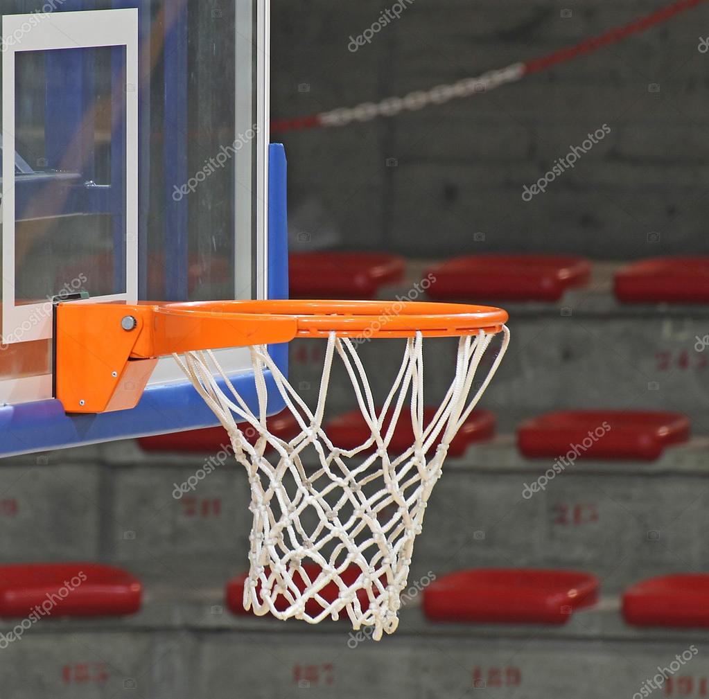 Basketball hoop inside the Sports Hall — Stock Photo © ChiccoDodiFC