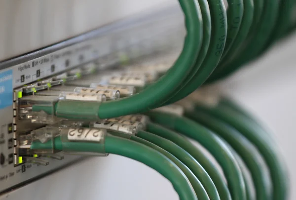 Patch panel cables for connecting to broadband internet