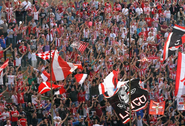 VICENZA, VI, ITALY - april 06 fans during a football game in the