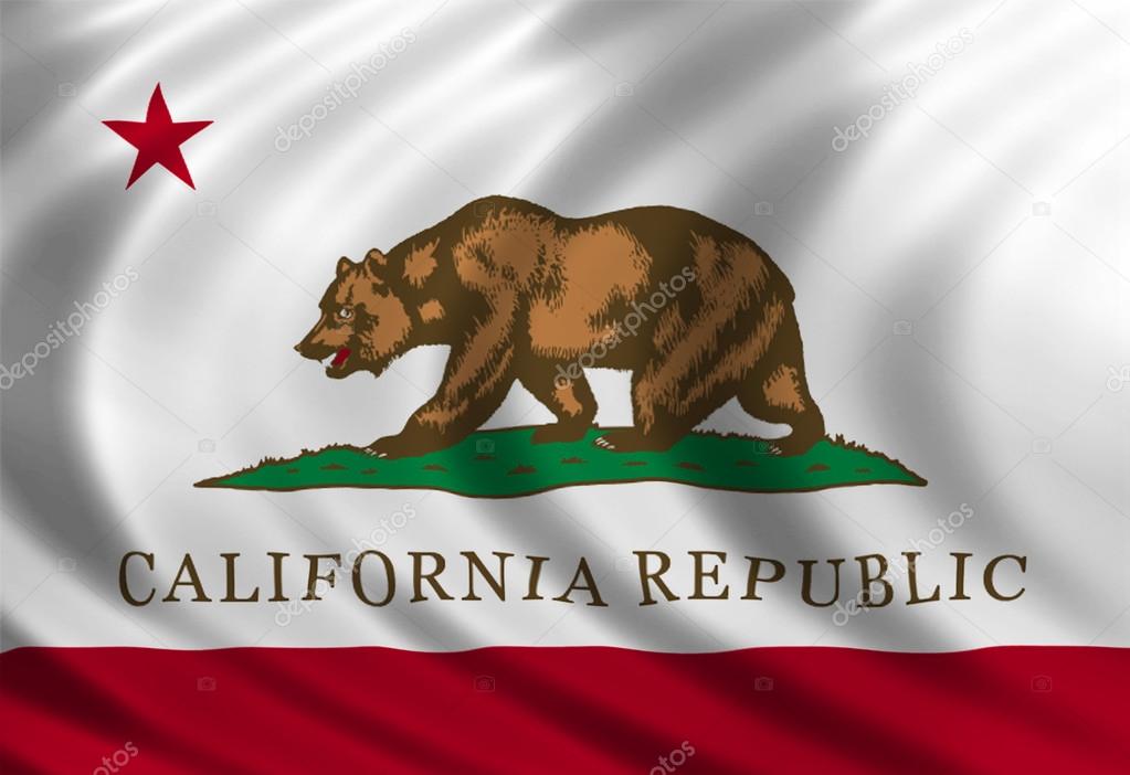 California flag of silk — Stock Photo © gguy 48323895