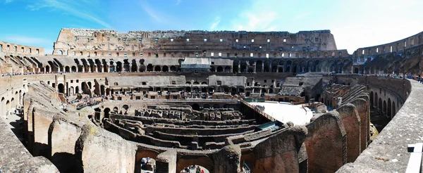 Colosseum was built in the first century in Rome city.