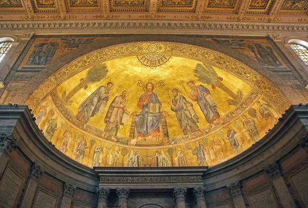 Basilica of Saint Paul Outside the Walls, internal mosaic, Rome, Italy