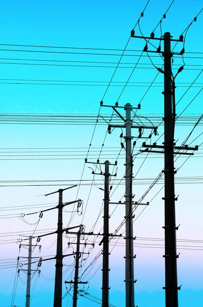 Electricity pylon in fog