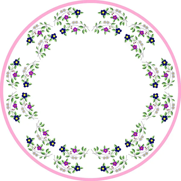 Design of round table-cloth