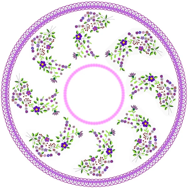 Design of round table-cloth