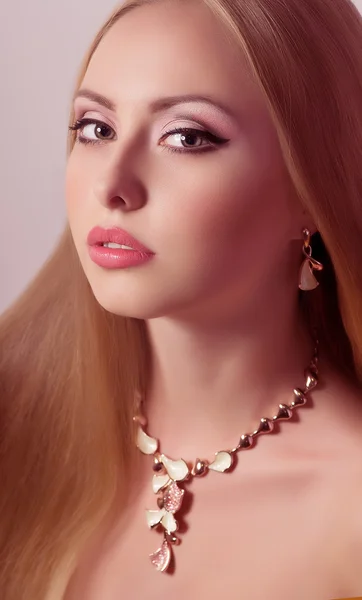 Beautiful woman with jewelry.