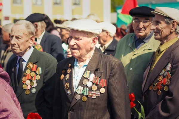 Unidentified veterans during the celebration of Victory Day. MIN