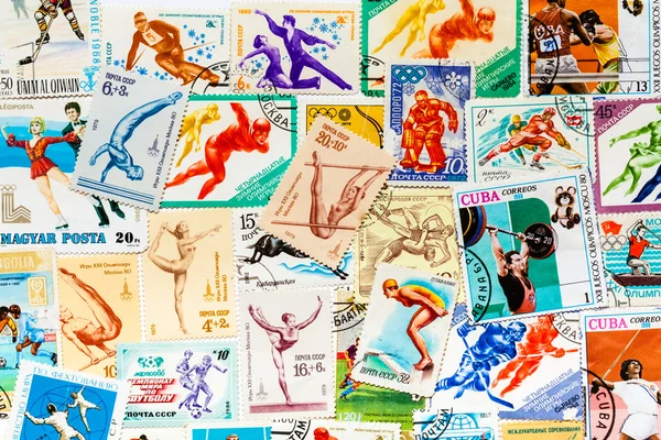 Stamps printed in different countries shows set sport olympic ga