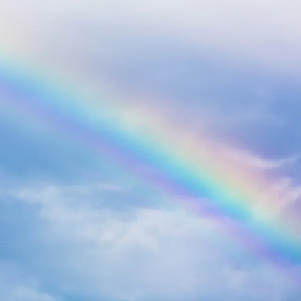 Rainbow sky clouds light blue ribbon sunbeam rain gradient colorful colorful reflection