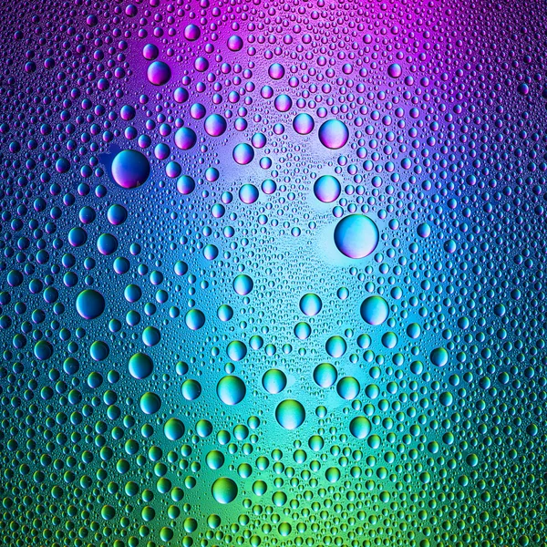 Waterdrops spectral gradient blue purple green ocean colors rainbow colorful beading lotuseffekt tau sealing