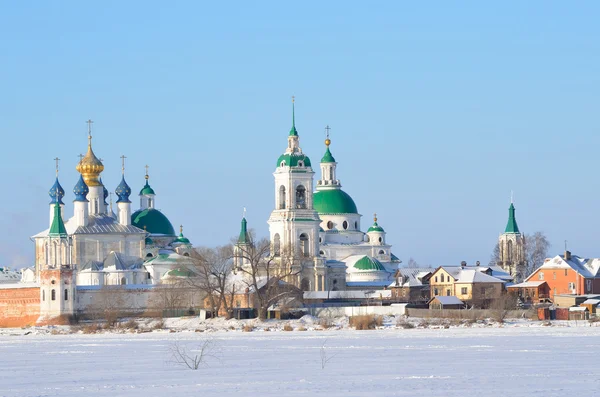 Spaso-Yakovlevsky Dimitriev monastery in Rostov in winter, Golden ring of Russia