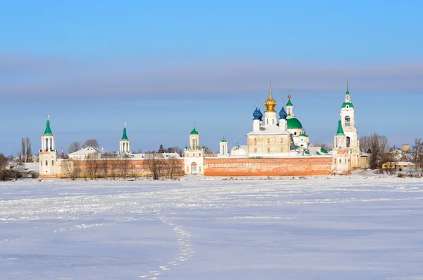 Spaso-Yakovlevsky Dimitriev monastery in Rostov in winter, Golden ring of Russia