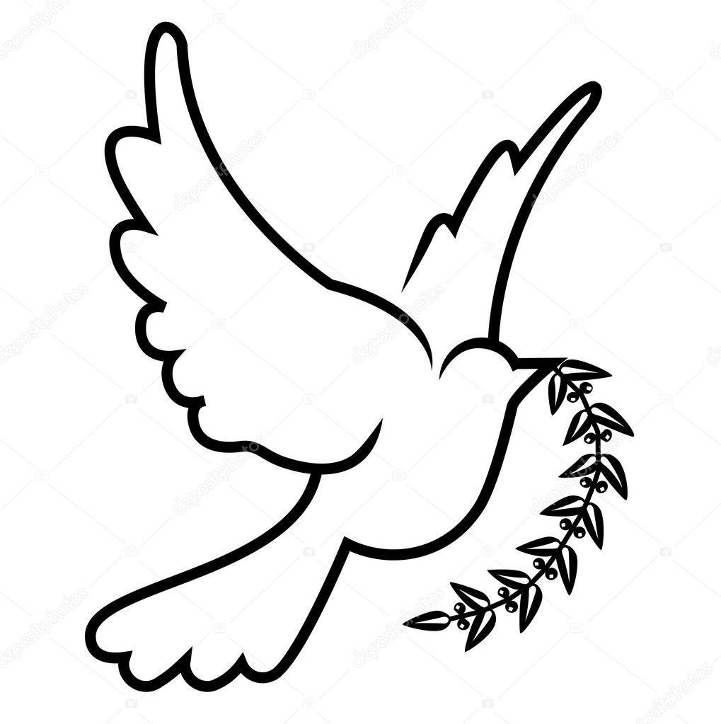 peace dove symbol outline peace dove symbol outline