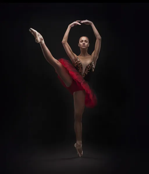 Beautiful ballet dancer isolated