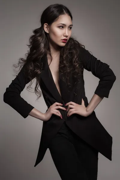 Fashion portrait of young asian woman